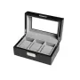 Ditur Boîtes à montres 3 montres Noir Bois 0000228