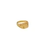 Jane Kønig Half Moon NO. 2 Signet Ring Bagues Acier inoxydable plaqué or HMSR-AW26-SS-G