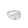 Jane Kønig Half Moon NO. 2 Signet Ring Bagues Acier inoxydable HMSR-AW26-SS-S