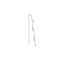 Jane Kønig Small Half Moon NO. 2 Chain earring Boucle d'oreille Unique Acier inoxydable SHMC-AW26-SS-S
