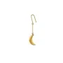 Jane Kønig Small Half Moon NO. 2 Boucle d'oreille Unique Acier inoxydable plaqué or SHME-AW26-SS-G