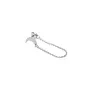 Jane Kønig Single Half Moon NO. 2 Chain Stud Boucle d'oreille Unique Acier inoxydable SHMS-AW26-SS-S