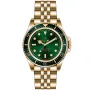 Montre OceanX Sharkmaster-V VSMS516 avec cadran Vert, boîtier de 42 mm de diamètre et bracelet Bracelet en métal de Or