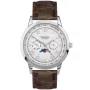 Montre Sekonda Classic Armstrong Moon Phase 30146 avec cadran Blanc, boîtier de 40 mm de diamètre et bracelet  de Marron