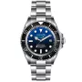 Montre OceanX Sharkmaster 1000 SMS1012 avec cadran Bleu, boîtier de 44 mm de diamètre et bracelet Bracelet en métal de Argent