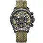 Montre Dissing MK9 D1524 avec cadran Vert, boîtier de 43 mm de diamètre et bracelet Bracelet en toile de Vert