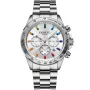 Montre Dissing MK9 Rainbow D1532 avec cadran Argent, boîtier de 43 mm de diamètre et bracelet Bracelet en métal de Argent