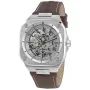 Montre Mondia Madison Forma MI-W-817-SS-SL-CP avec cadran Argent, boîtier de 40 mm de diamètre et bracelet Bracelet en cuir de Marron