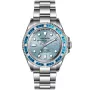 Montre OceanX Sharkmaster 1000 Limited Edition SMS1048 avec cadran Bleu, boîtier de 44 mm de diamètre et bracelet Bracelet en métal de Argent