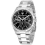 Montre Maserati R8853100014 avec cadran Noir, boîtier de 43 mm de diamètre et bracelet Bracelet en métal de Argent