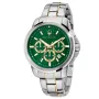 Montre Maserati R8873621024 avec cadran Vert, boîtier de 44 mm de diamètre et bracelet Bracelet en métal de Argent