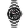 Montre OceanX Sharkmaster 1000 SMS1018 avec cadran Noir, boîtier de 44 mm de diamètre et bracelet Bracelet en métal de Argent