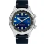 Montre Spinnaker Bradner Atlantic SP-5062-03 avec cadran Bleu, boîtier de 42 mm de diamètre et bracelet Bracelet en cuir de Bleu