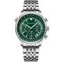 Montre Studsgaard Aviator S0006 avec cadran Vert, boîtier de 44 mm de diamètre et bracelet Bracelet en métal de Argent