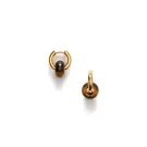 ANNI LU Glazed Donut Boucles d'oreilles Laiton plaqué or 261-30-74