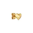 Jane Kønig Bruised Heart Stud Boucle d'oreille Unique Argent BHS-SS23-G