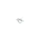 Jane Kønig Big Tied Heart Stud Boucle d'oreille Unique Argent BTHS-AW25-S