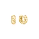Ania Haie Bold Texture Small Boucles d'oreilles Argent E063-06G