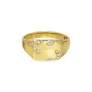Jane Kønig Iced Signet Bagues Argent EBISR-XJK23-G