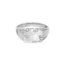 Jane Kønig Iced Signet Bagues Argent EBISR-XJK23-S