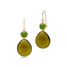 Julie Sandlau Prime Drop Boucles d'oreilles Argent HKS842GDMGOLCR