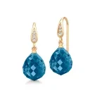 Julie Sandlau Ina Boucles d'oreilles Argent HKSLTDGDSACR