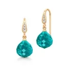 Julie Sandlau Cornelia Boucles d'oreilles Argent HKSLTDGDTECR02