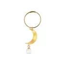Jane Kønig Half Moon Boucle d'oreille Unique Argent HMCP-XJK24-1-G