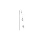 Jane Kønig Small Half Moon NO. 2 Chain earring Boucle d'oreille Unique Acier inoxydable SHMC-AW26-SS-S